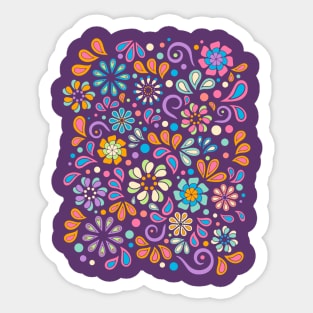 Retro Hippie Vintage Design Sticker